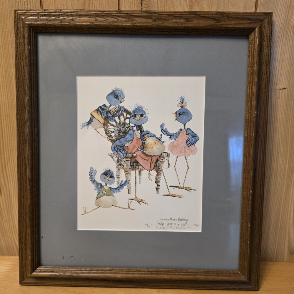 Carolyn Shores‎ Wright Signed Numbered Art Print "Grandmother's Darlings